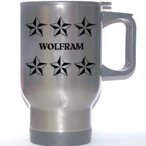  Personal Name Gift   WOLFRAM Stainless Steel Mug (black 