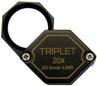 20mm 20x Black Hex Jewelers Loupe, BCU23  