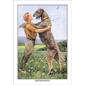  Irish Wolfhound   Paper Poster (18.75 x 28.5) Sports 