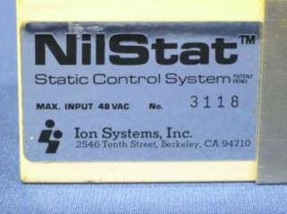 NilStat 3000 Ionizer * Low Volt Modular Room Ionization  
