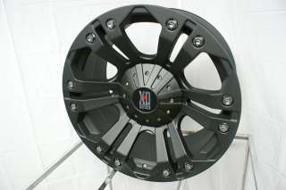 20 x 10 Inch Black KMC XD XD778 Monster Wheels Rims 8L  