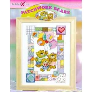  Patchwork Bears   Cross Stitch Pattern Arts, Crafts 
