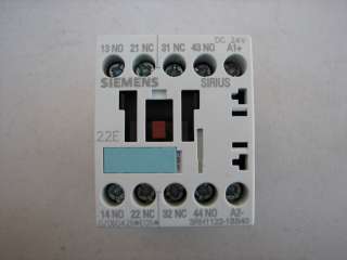 Auction includes ONE new Siemens 3RH1122 1BB40 6A 230V Auxiliary 