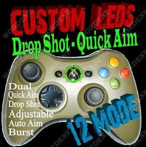 HALO MW3 12 Mode RAPID FIRE Modded Xbox 360 Controller Drop Shot COD 