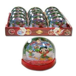  New   Mickey Lenticular Plastic Snowglobe Case Pack 24 by 