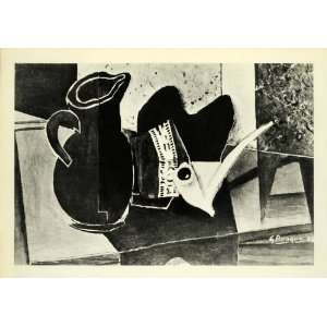  1956 Print Georges Braque Packet Tobacco Smoking Pipe 