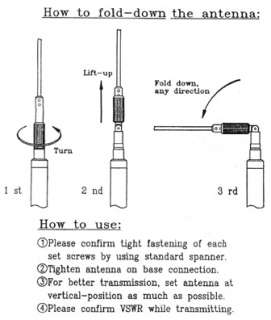 The length is 54 inches (1.3 m 610 g). It has a PL259 [M] connector 