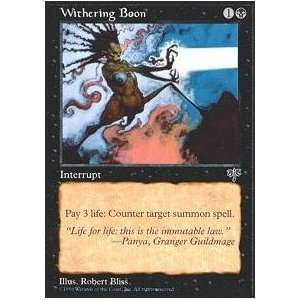    Magic the Gathering   Withering Boon   Mirage Toys & Games
