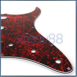 Strat Guitar Pickguard Red Tortoise Shell for Fender Stratocaster 