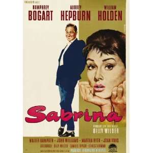 Sabrina Poster German B 27x40 Audrey Hepburn Humphrey Bogart William 