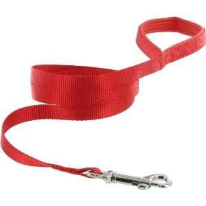   Dog Lead with Nickel Plated Swivel Snaps, 6 Feet, Red
