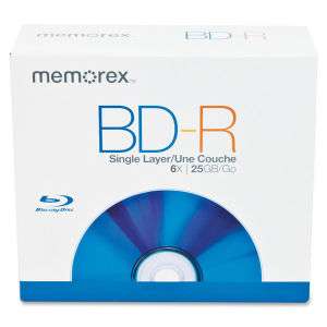 Memorex 98684 BD R 5PK 6X 25GB silver WP 034707986848  