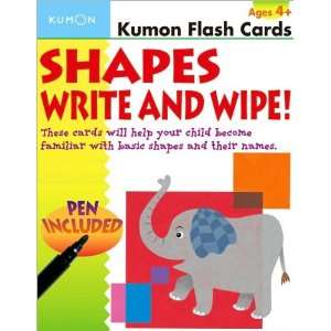  Shapes Write and Wipe (Kumon Flash Cards) Toys & Games