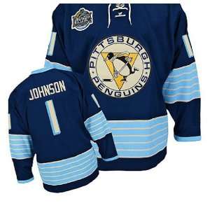  Pittsburgh Penguins winter classic jerseys #1 Johnson dark 