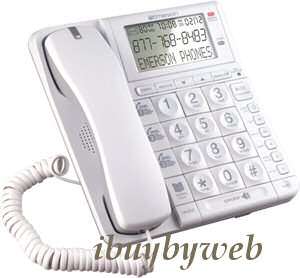 Emerson EM2655 Corded Desk/Wall Phone w/ Caller ID & Answering Machine 