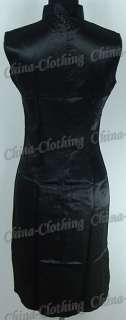 Cheongsam Elegant Mini Dress Black XS/Sz.0 610M  
