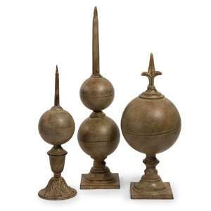  Decorative Old World Style Finial Statue Table Accents