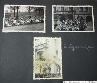 WWII WW2 GERMAN BDM GIRLS LEATHER ALBUM+88 PHOTOS Mein Arbeitsdienst 