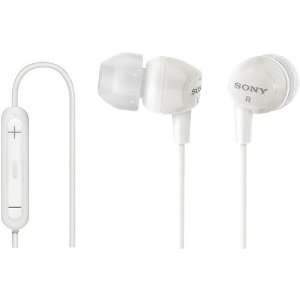  NEW SONY DREX12IP/WHI EX EARBUDS WITH IPOD REMOTE (WHITE 