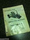 Cushman Electric Minute Miser Truckster Parts Manual 5 models w 