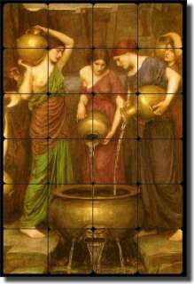 Waterhouse DANAIDES Old World Tumbled Marble Tile Mural  