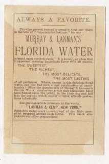 1881 FLORIDA WATER TRADE CARD PERFUME THE MIKADO TC1904  