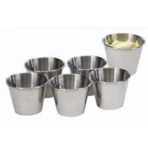   Mirror Polished Stainless Steel Sauce Cups, Set of 6