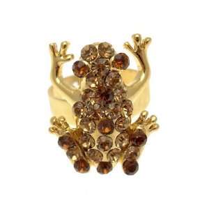 Acosta Jewellery   Topaz Crystal   Frog Fashion Ring 