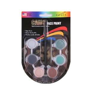  Camouflage Face and Body Paint 6 Pot Set Case Pack 12 