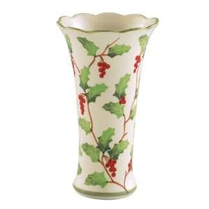    Holly Berries Scallop Flared Vase   Andrea by Sadek