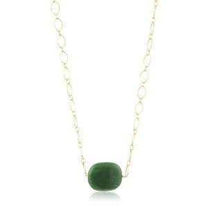 Amanda Rudey Rock Candy Emerald Jade Yellow Gold Jawbreaker Necklace