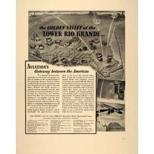  1941 Ad Lower Rio Grande Valley Gas Company Aviation TX 
