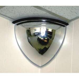   INC QSR1814 Qtr Dome Mirror,18In.,Scratch Res Acryl