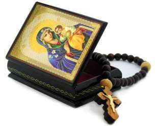   Child Christ Keepsake Rosary Icon Box Case AUTHENTIC Russian Gift WOW