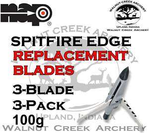 NAP SpitFire Edge 3 Blade 100 Grain Replacement Blades # 60 684  