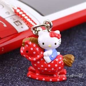   Hello Kitty Strawberry Sweet Red Phone Strap (Horse) Electronics