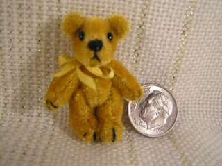 World of Miniature Bear #104/ ONE   1 Light Gold Bear  