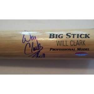 Signed Will Clark Baseball Bat Thrill insc TriStar COA   Autographed 