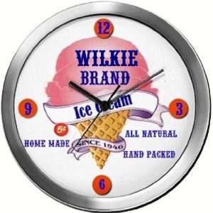  WILKIE 14 Inch Ice Cream Metal Clock Quartz Movement 