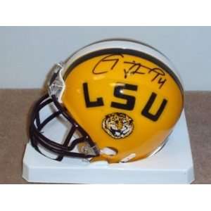    Signed Mark Clayton Mini Helmet   LSU Tigers