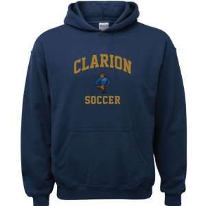  Clarion Golden Eagles Navy Youth Soccer Arch Hooded 