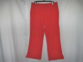CHEROKEE WORKWEAR Nurse Uniform Scrub Pants MEDIUM PETITE Red STYLE 