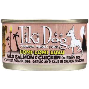  Tiki Dog Lomi Lomi Luau Wild Salmon & Chicken on Brown 