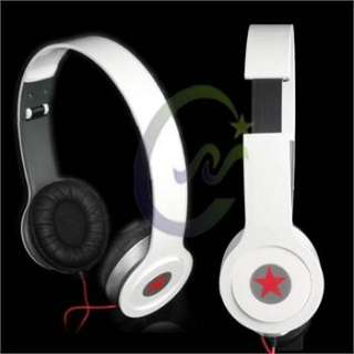 New High Quality Stereo Headphones Earphone White Headset For DJ 