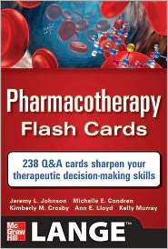 Pharmacotherapy Flash Cards, (0071741151), Jeremy Johnson, Textbooks 