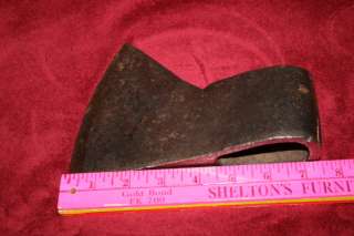 VINTAGE AXE TOMAHAWK HEAD HAND FORGED IRON FUR TRADE  