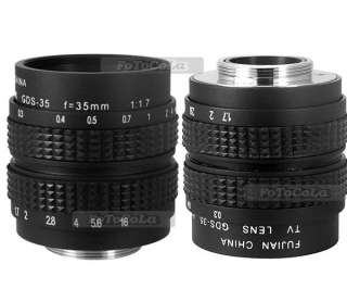 35mm f1.7 CCTV Lens f EP1 EP2 EPL1 G2 GH1 GF1 C mount  