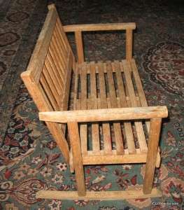 Adorable Little Wooden Doll Rocking Chair / Porch Swing  
