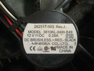 Minebea 3610KL 04W B49 DC Brushless Computer Fan  