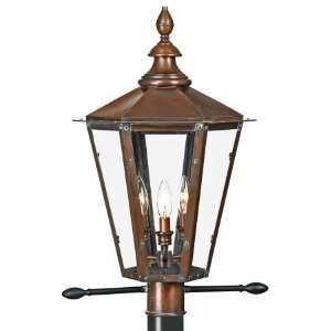  Quoizel Wickliffe 3 Light Outdoor Post Lamp WC9015AC Aged 